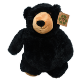 14IN STUMPY BLACK BEAR PLUSH