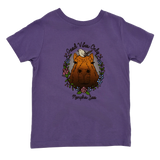 TODDLER CAPY GOOD VIBES WREATH LAVENDER TEE
