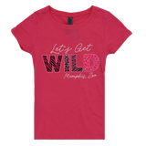 YOUTH LET'S GET WILD PINK TEE