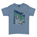 YOUTH MATRIX BLUE GATOR TEE