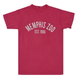 MEMPHIS ZOO LOGO PINK TEE