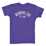 MEMPHIS ZOO LOGO PURPLE TEE